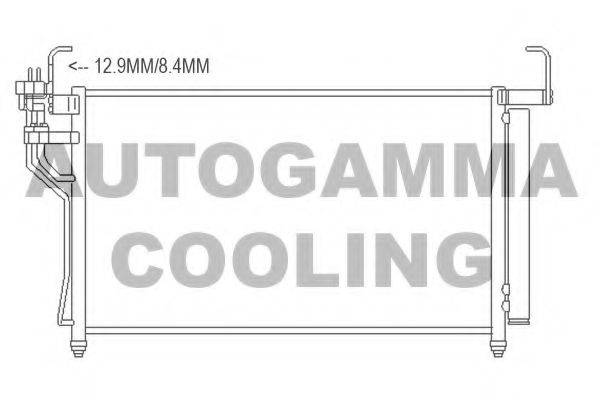 AUTOGAMMA 107455 Конденсатор, кондиціонер