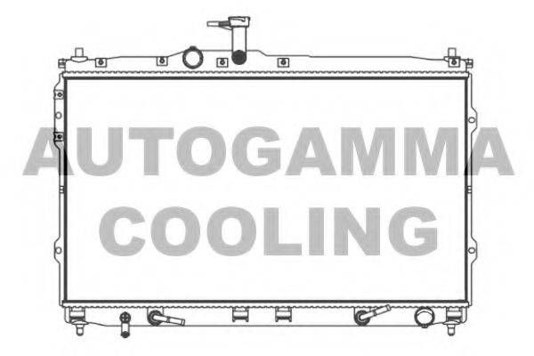 AUTOGAMMA 107393 Радіатор, охолодження двигуна