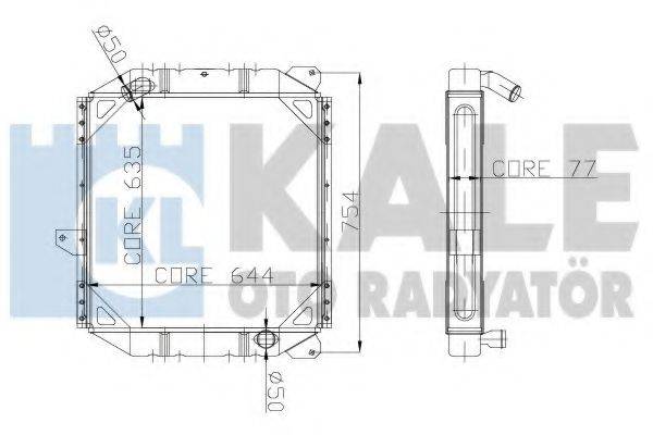 KALE OTO RADYATOR 114900 Радіатор, охолодження двигуна