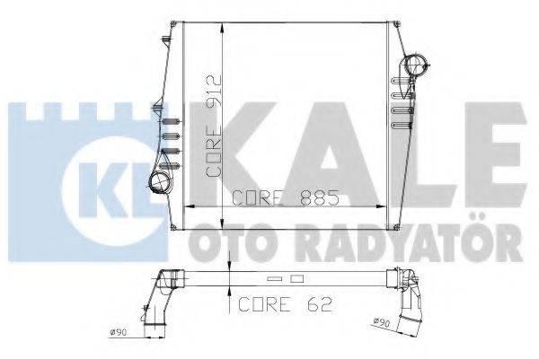 KALE OTO RADYATOR 135600 Інтеркулер