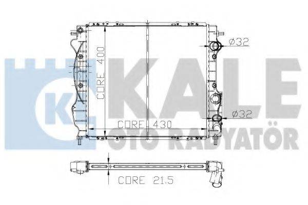 KALE OTO RADYATOR 152900 Радіатор, охолодження двигуна