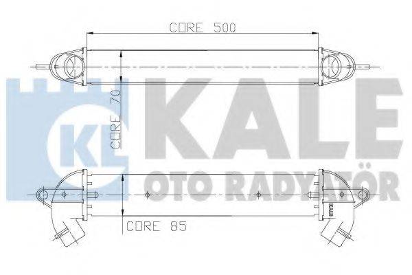 KALE OTO RADYATOR 157000 Інтеркулер