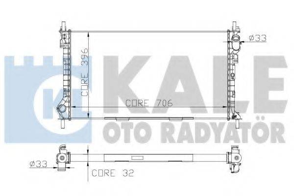 KALE OTO RADYATOR 174799 Радіатор, охолодження двигуна