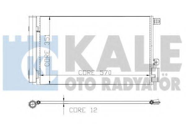 KALE OTO RADYATOR 196000 Конденсатор, кондиціонер