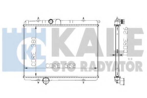 KALE OTO RADYATOR 216299 Радіатор, охолодження двигуна