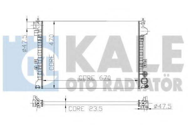 KALE OTO RADYATOR 217400 Радіатор, охолодження двигуна