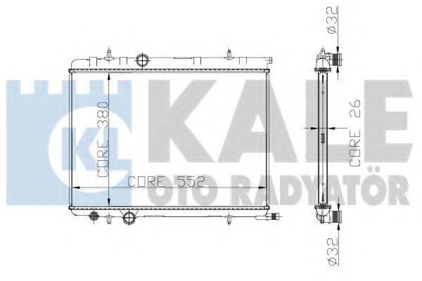 KALE OTO RADYATOR 225200 Радіатор, охолодження двигуна