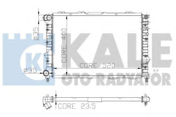 KALE OTO RADYATOR 230900 Радіатор, охолодження двигуна