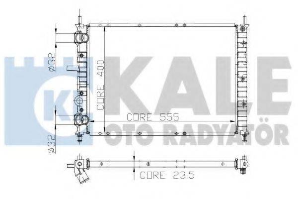 KALE OTO RADYATOR 231400 Радіатор, охолодження двигуна