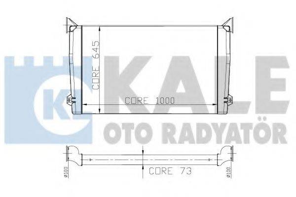 KALE OTO RADYATOR 236900 Інтеркулер