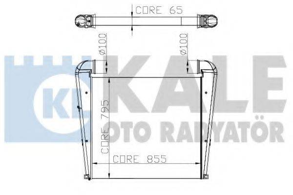 KALE OTO RADYATOR 251400 Інтеркулер