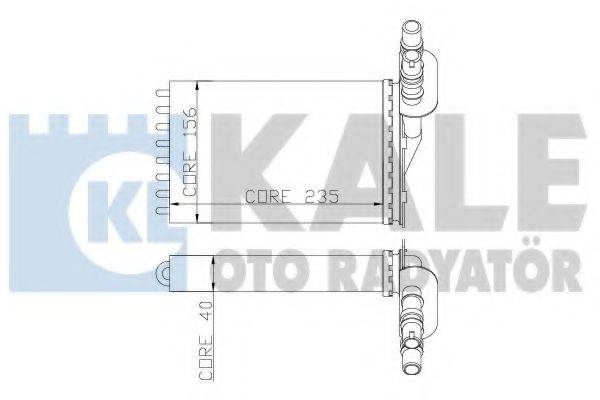 KALE OTO RADYATOR 252100 Теплообмінник, опалення салону