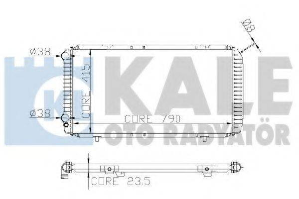 KALE OTO RADYATOR 258400 Радіатор, охолодження двигуна