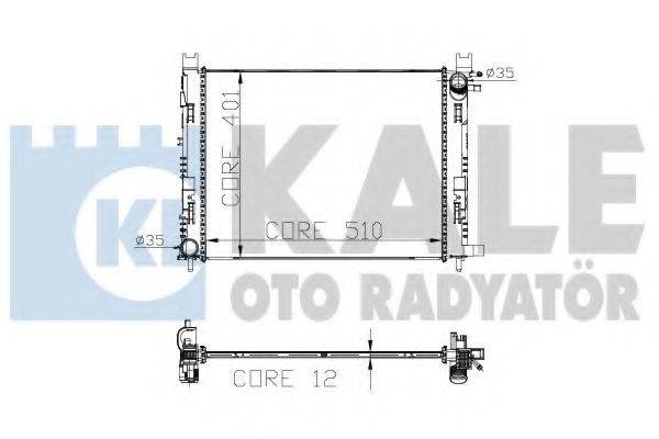 KALE OTO RADYATOR 305900 Радіатор, охолодження двигуна