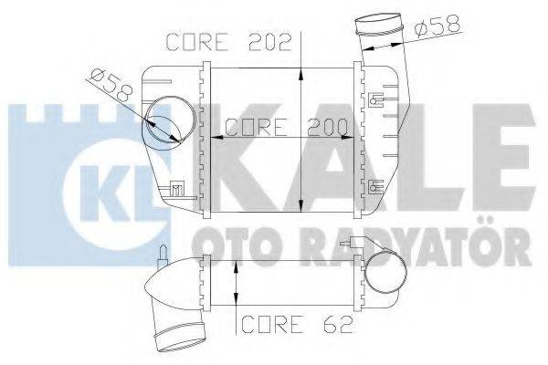 KALE OTO RADYATOR 342200 Інтеркулер