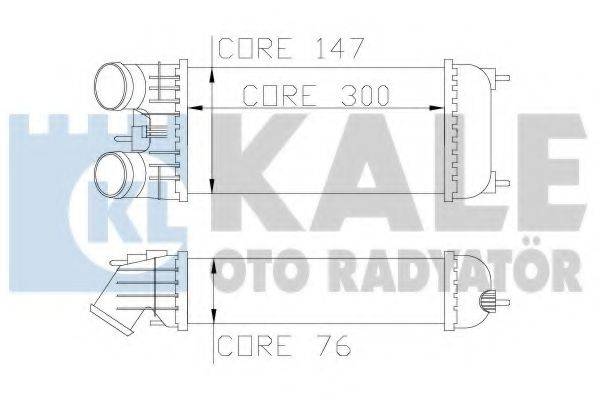 KALE OTO RADYATOR 344600 Інтеркулер