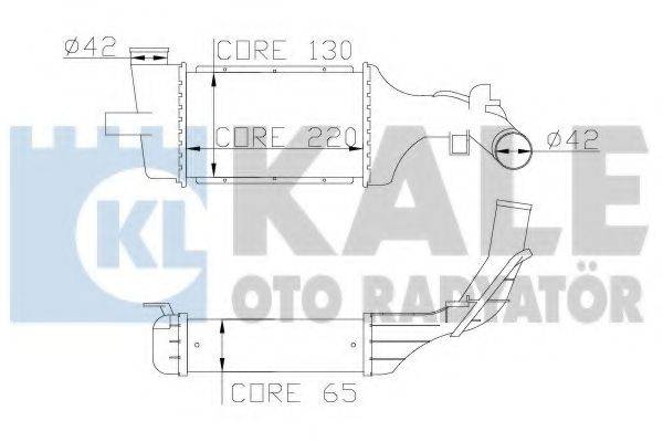 KALE OTO RADYATOR 345300 Інтеркулер