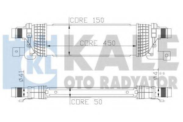 KALE OTO RADYATOR 346800 Інтеркулер