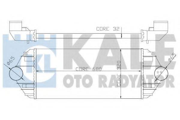 KALE OTO RADYATOR 344500 Інтеркулер