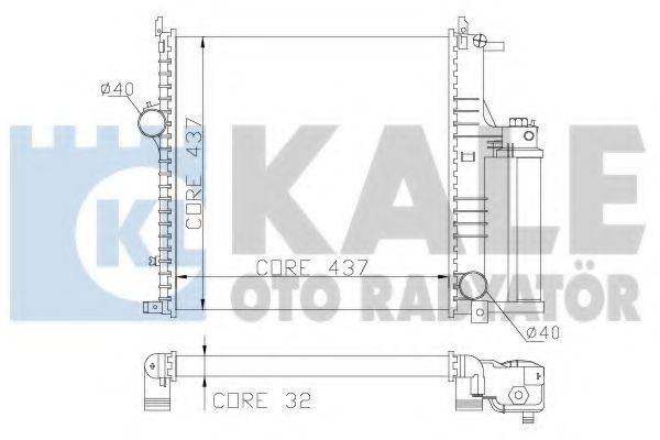 KALE OTO RADYATOR 349000 Радіатор, охолодження двигуна