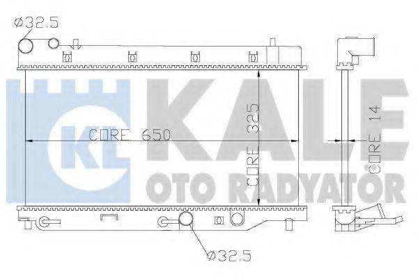 KALE OTO RADYATOR 349800 Радіатор, охолодження двигуна