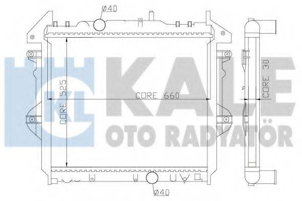 KALE OTO RADYATOR 352600 Радіатор, охолодження двигуна