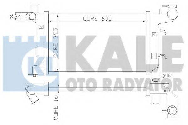 KALE OTO RADYATOR 352700 Радіатор, охолодження двигуна