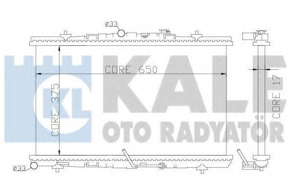 KALE OTO RADYATOR 371300 Радіатор, охолодження двигуна