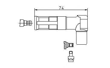 BREMI 13308A5 Вилка, свічка запалювання