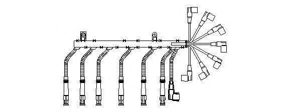 BREMI 246R100 Комплект дротів запалювання