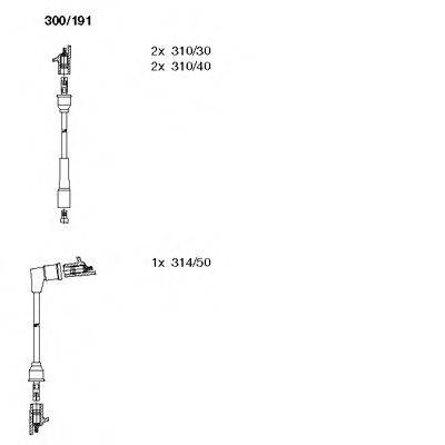 BREMI 300191 Комплект дротів запалювання