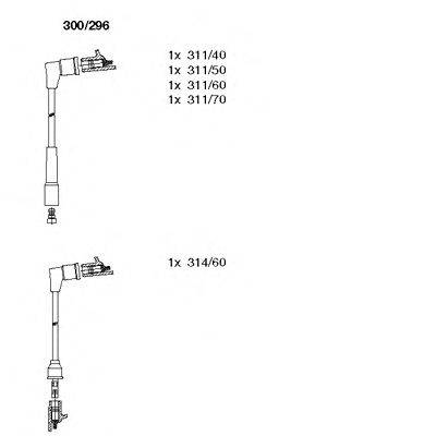 BREMI 300296 Комплект дротів запалювання