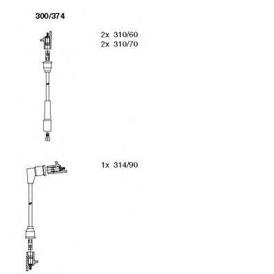 BREMI 300374 Комплект дротів запалювання