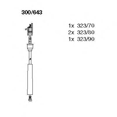 BREMI 300643 Комплект дротів запалювання