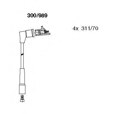 BREMI 300989 Комплект дротів запалювання