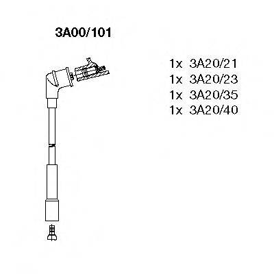 BREMI 3A00101 Комплект дротів запалювання