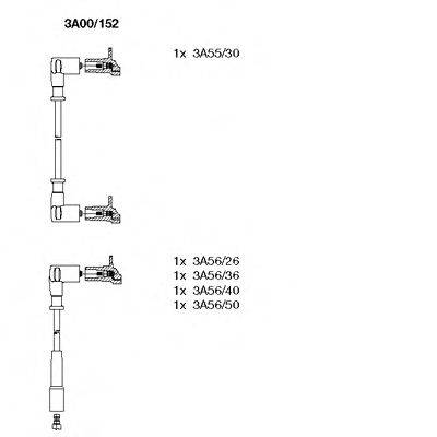 BREMI 3A00152 Комплект дротів запалювання