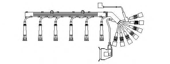 BREMI 583100 Комплект дротів запалювання