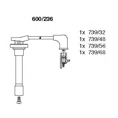 BREMI 600236 Комплект дротів запалювання