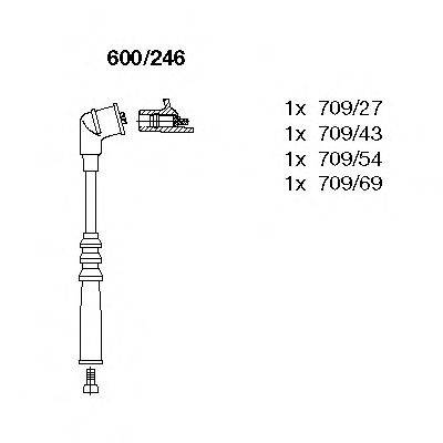 BREMI 600246 Комплект дротів запалювання