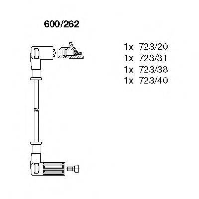 BREMI 600262 Комплект дротів запалювання