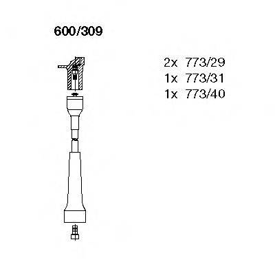 BREMI 600309 Комплект дротів запалювання