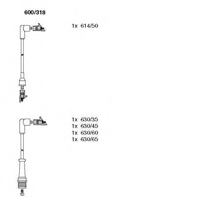 BREMI 600318 Комплект дротів запалювання