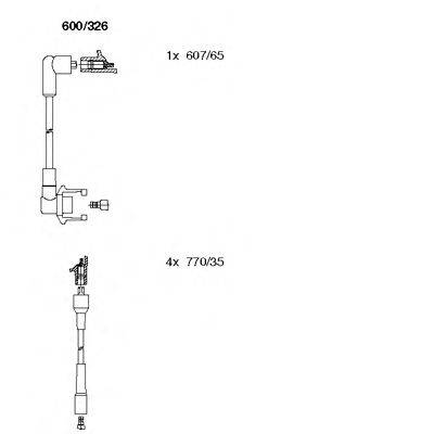 BREMI 600326 Комплект дротів запалювання