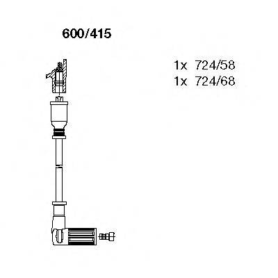 BREMI 600415 Комплект дротів запалювання