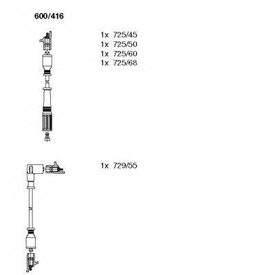 BREMI 600416 Комплект дротів запалювання