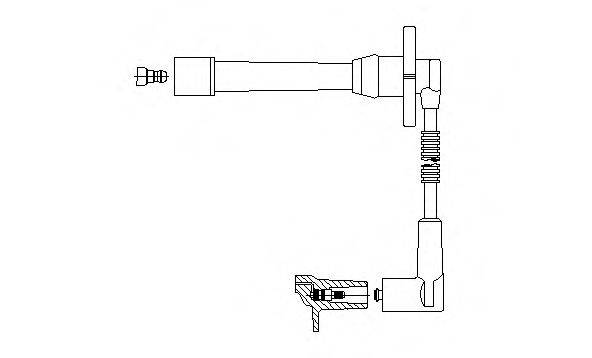BREMI 6A41E48 Провід запалювання