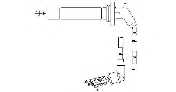 BREMI 754F87 Провід запалювання
