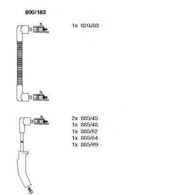 BREMI 800183 Комплект дротів запалювання