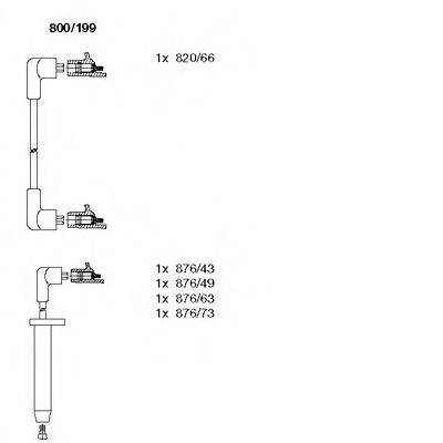 BREMI 800199 Комплект дротів запалювання